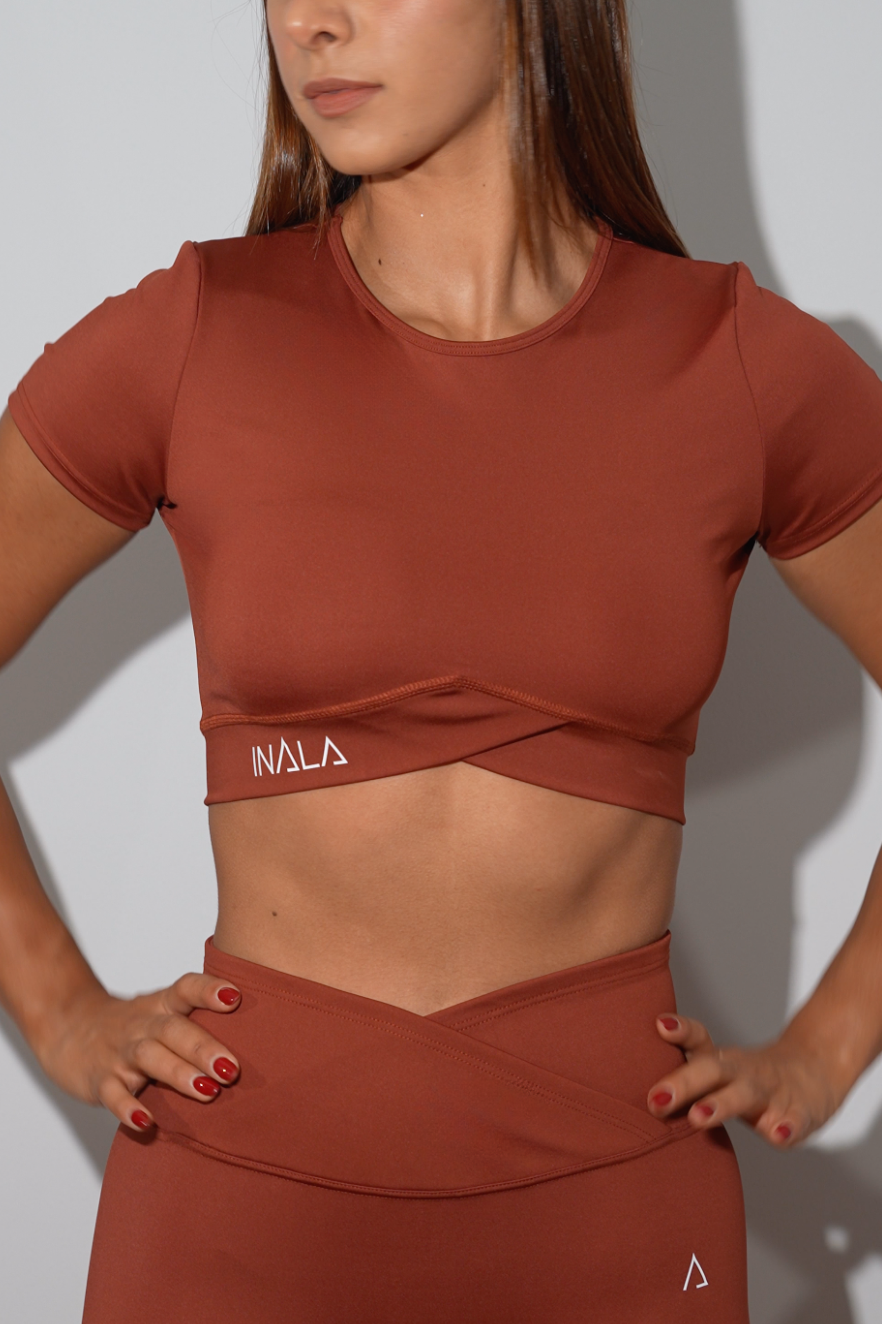 Sculpt Me Crop Top- Terracota