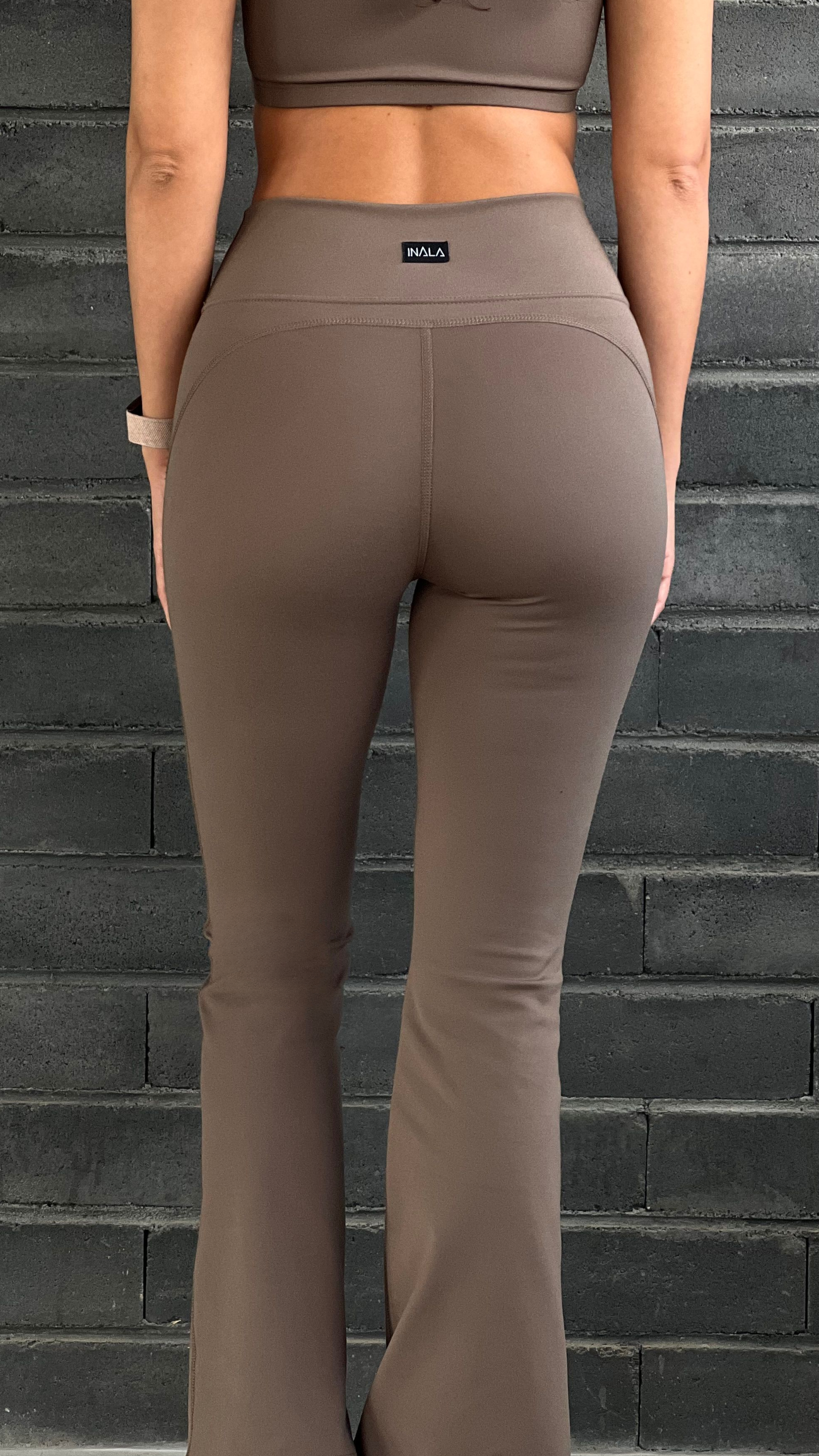 Leggings de basta ancha - Deep Taupe