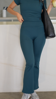 Leggings de basta ancha - Midnight Green