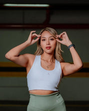 Crop Tank-White