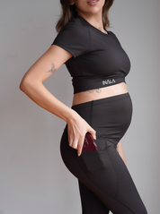 Leggings de embarazada-Black