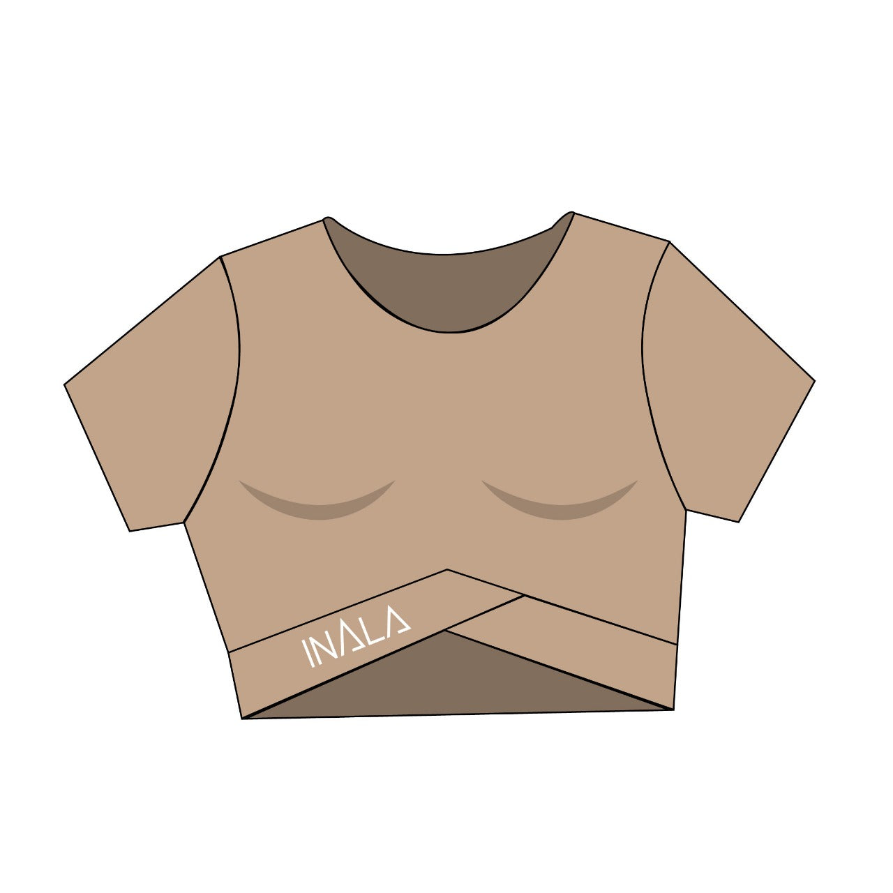 Sculpt Me -Crop Top- Beige