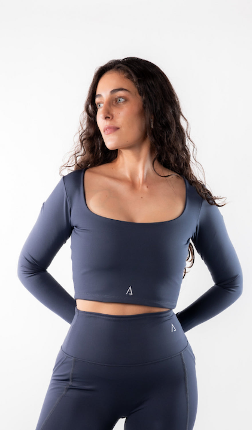 Flow Crop Top de manga larga-Storm