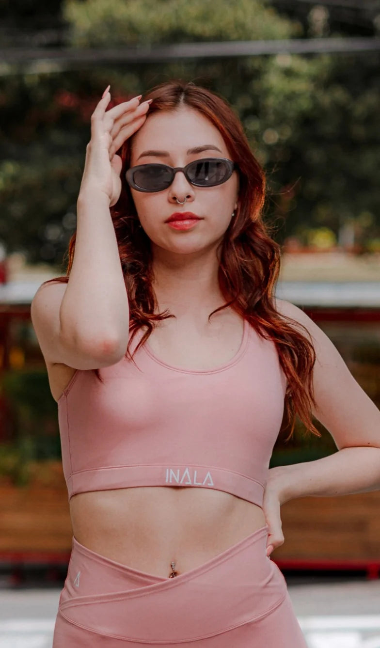 Feeling Powerful -Sports Bra-Pink