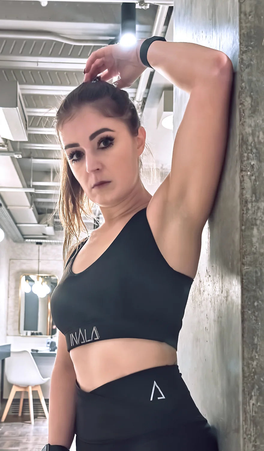 Feeling Powerful -Sports Bra-Black