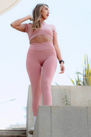 Sculpt Me- Leggings Deportivas-Pink