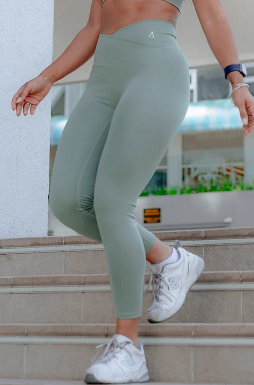 Sculpt Me- Leggings Deportivas-Pastel Green