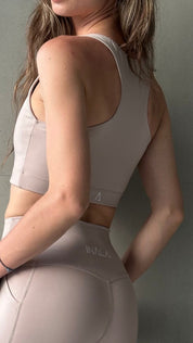 Feeling Powerful -Sports Bra-Beige