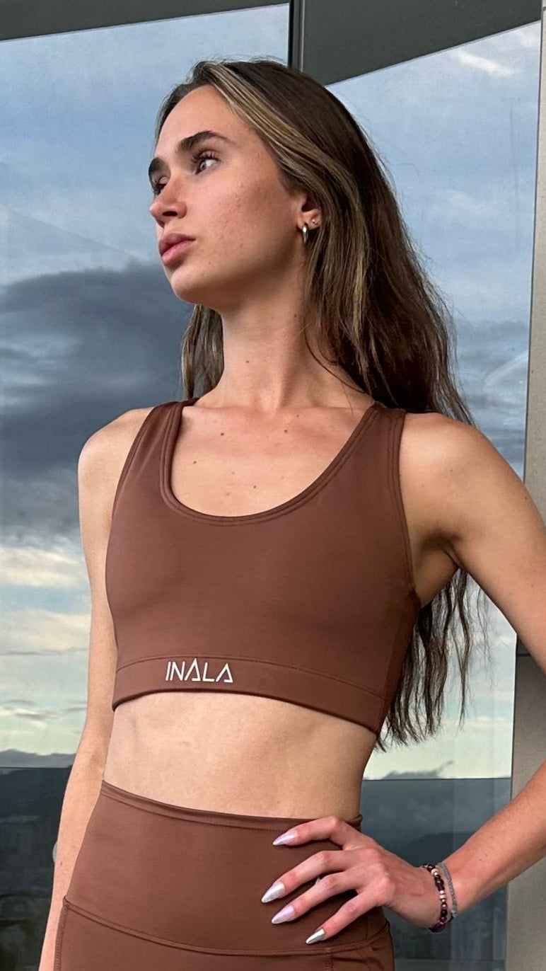 Feeling Powerful -Sports Bra-Espresso