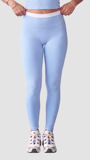 Freedom Contrast Leggings - Baby Blue