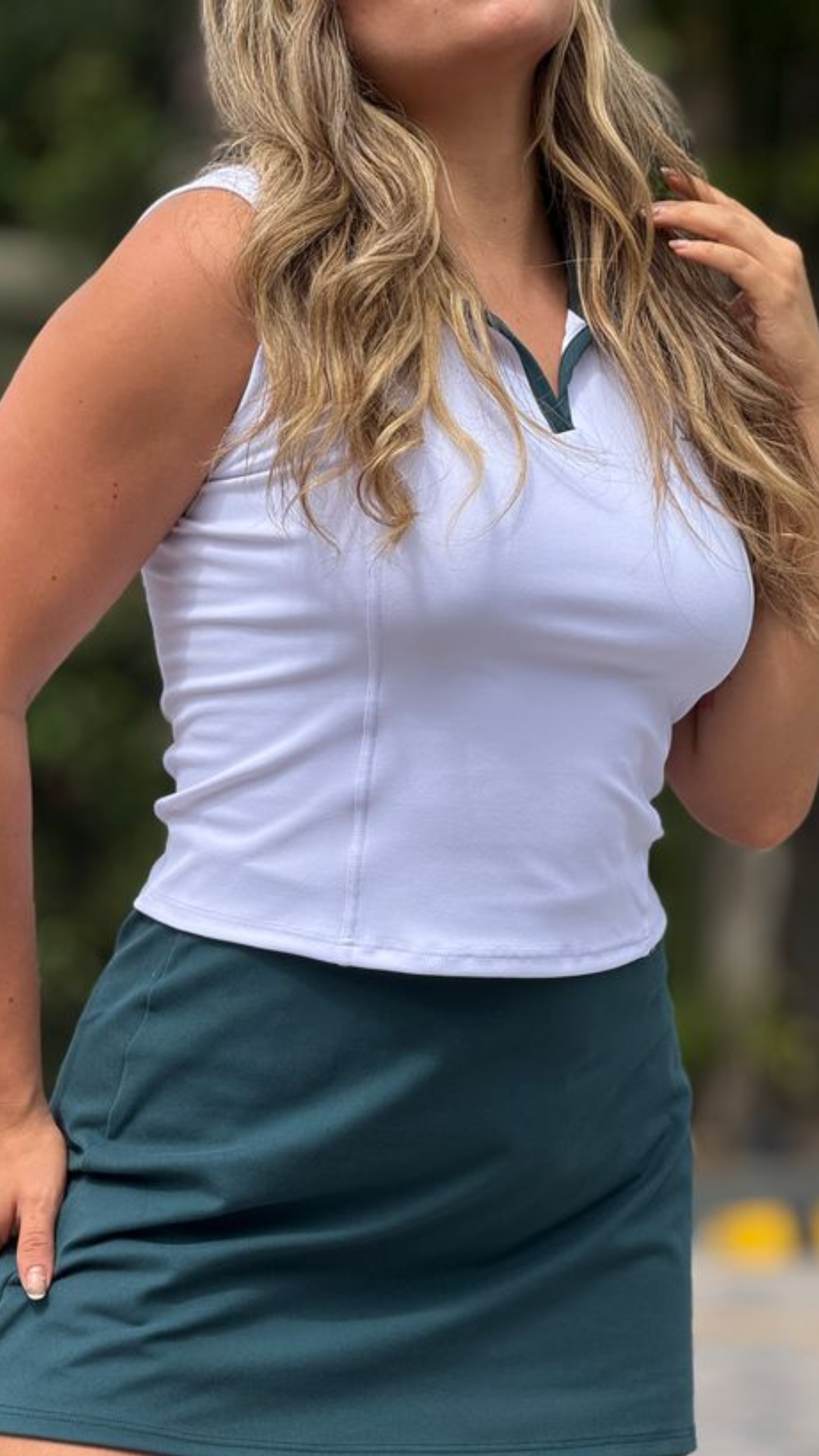 Soft A Skirt (Falda Short) - Midnight Green