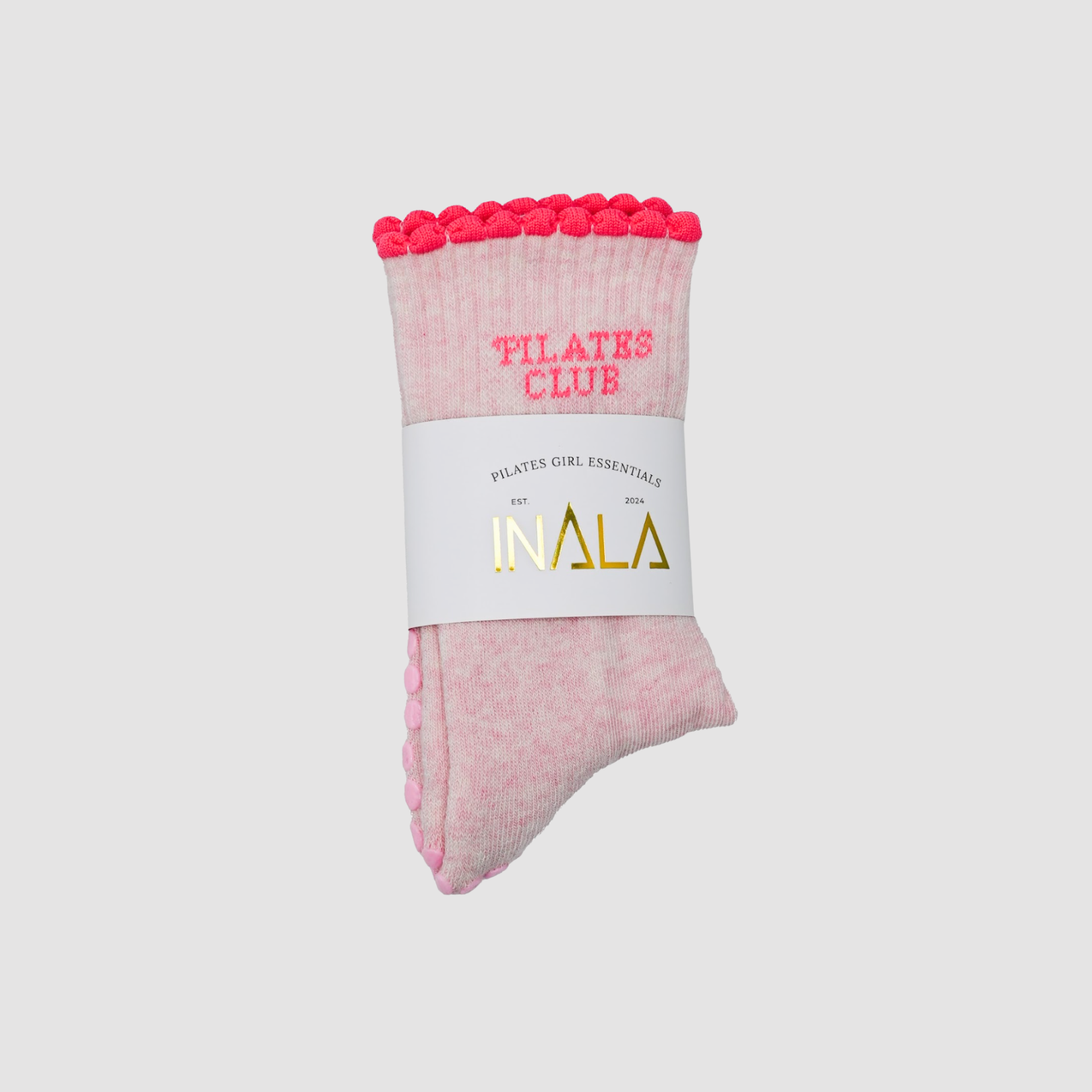 Pilates Club Grip Socks- Pink
