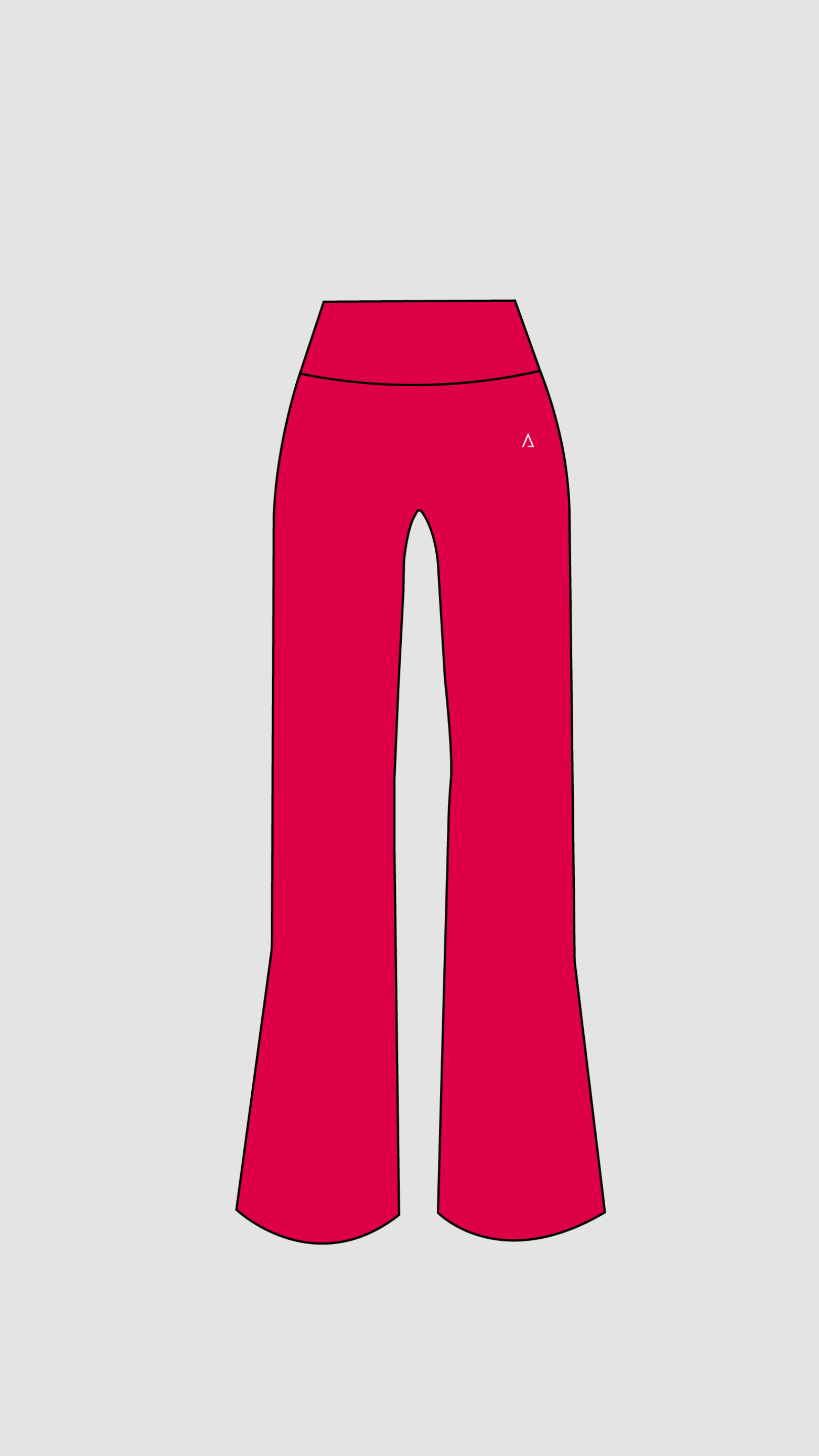 Dynamic Straight Leg - Bright Scarlet