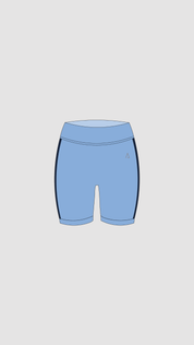 Freedom Contrast Shorts- Baby Blue
