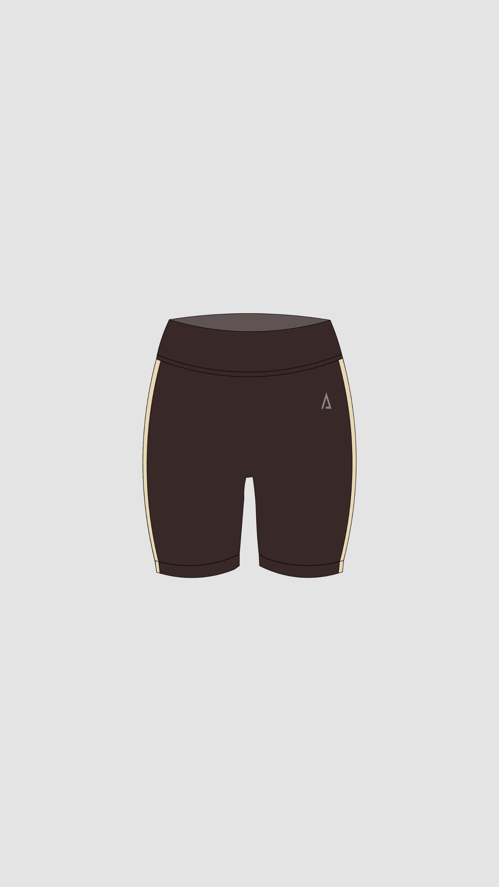 Freedom Contrast Shorts- Dark Brown
