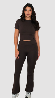 Leggings de basta ancha - Dark Brown