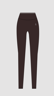Freedom Contrast Leggings - Dark Brown