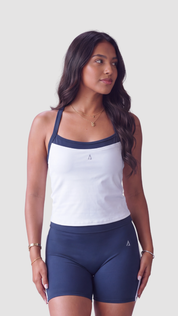Freedom Contrast Tank- White