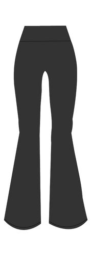 Leggings de basta ancha - Black