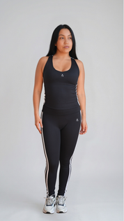 Freedom Duo Stripe Leggings - Black