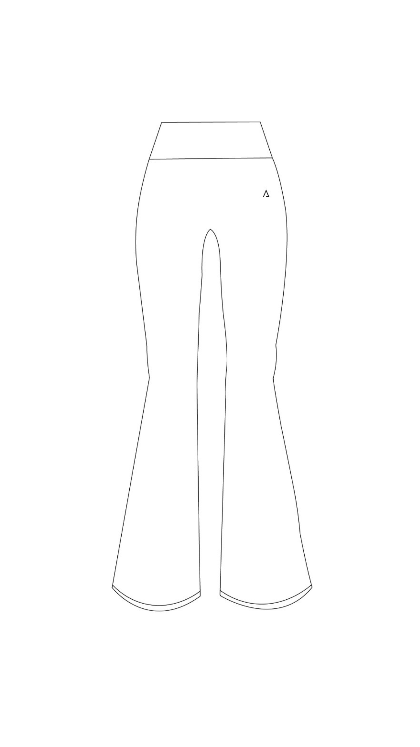 Leggings de basta ancha - White