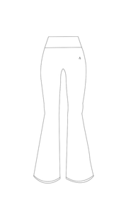 Leggings de basta ancha - White