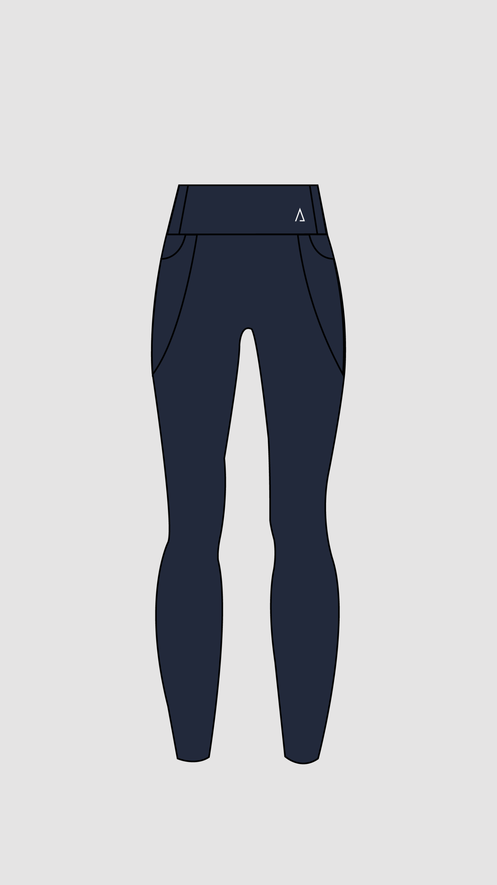 Dynamic Leggings con bolsillos laterales- Midnight Blue