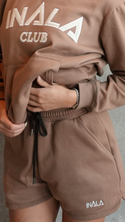 Cozy Sweat Shorts- Cinnamon