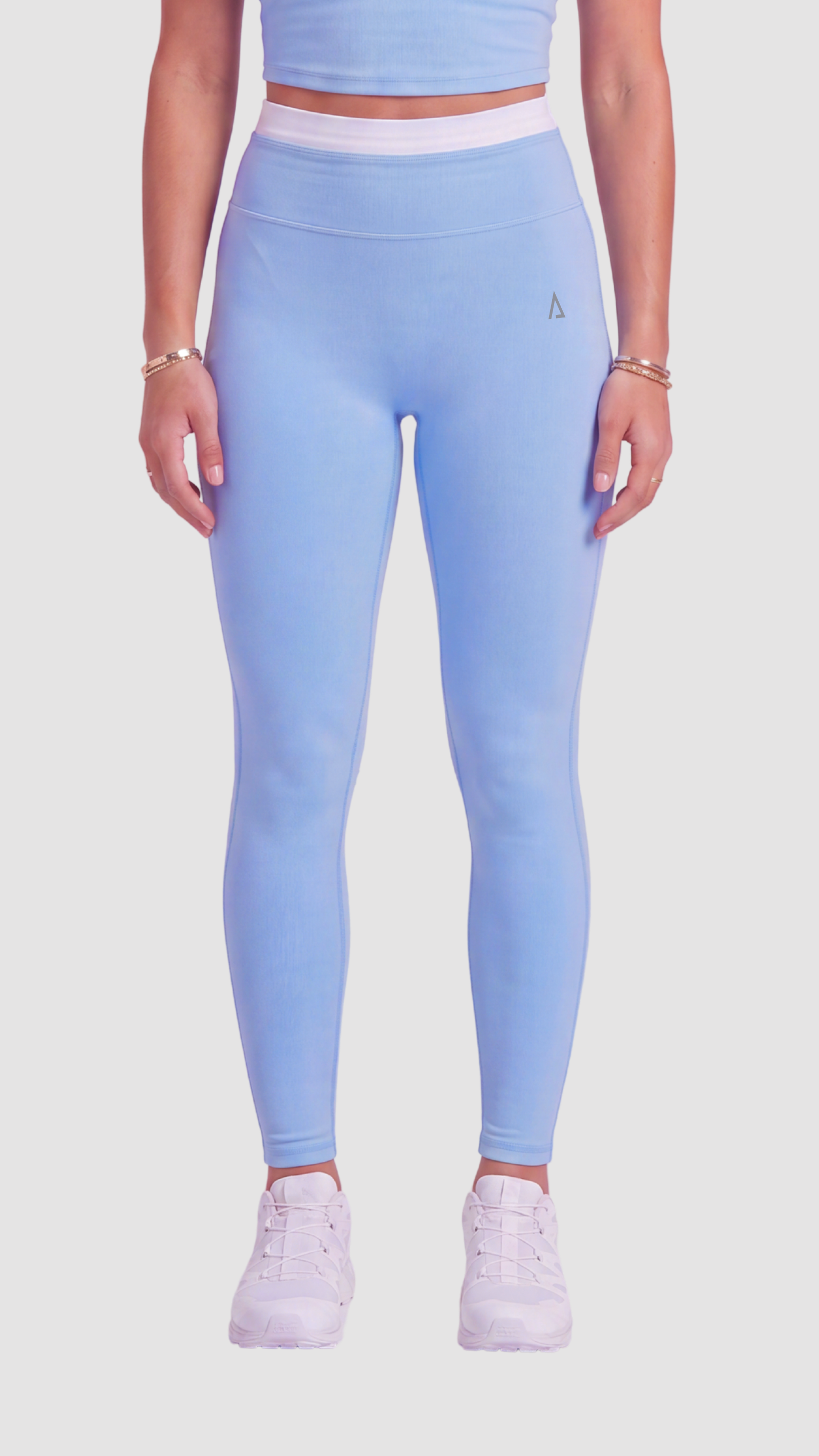 Freedom Contrast Leggings - Baby Blue