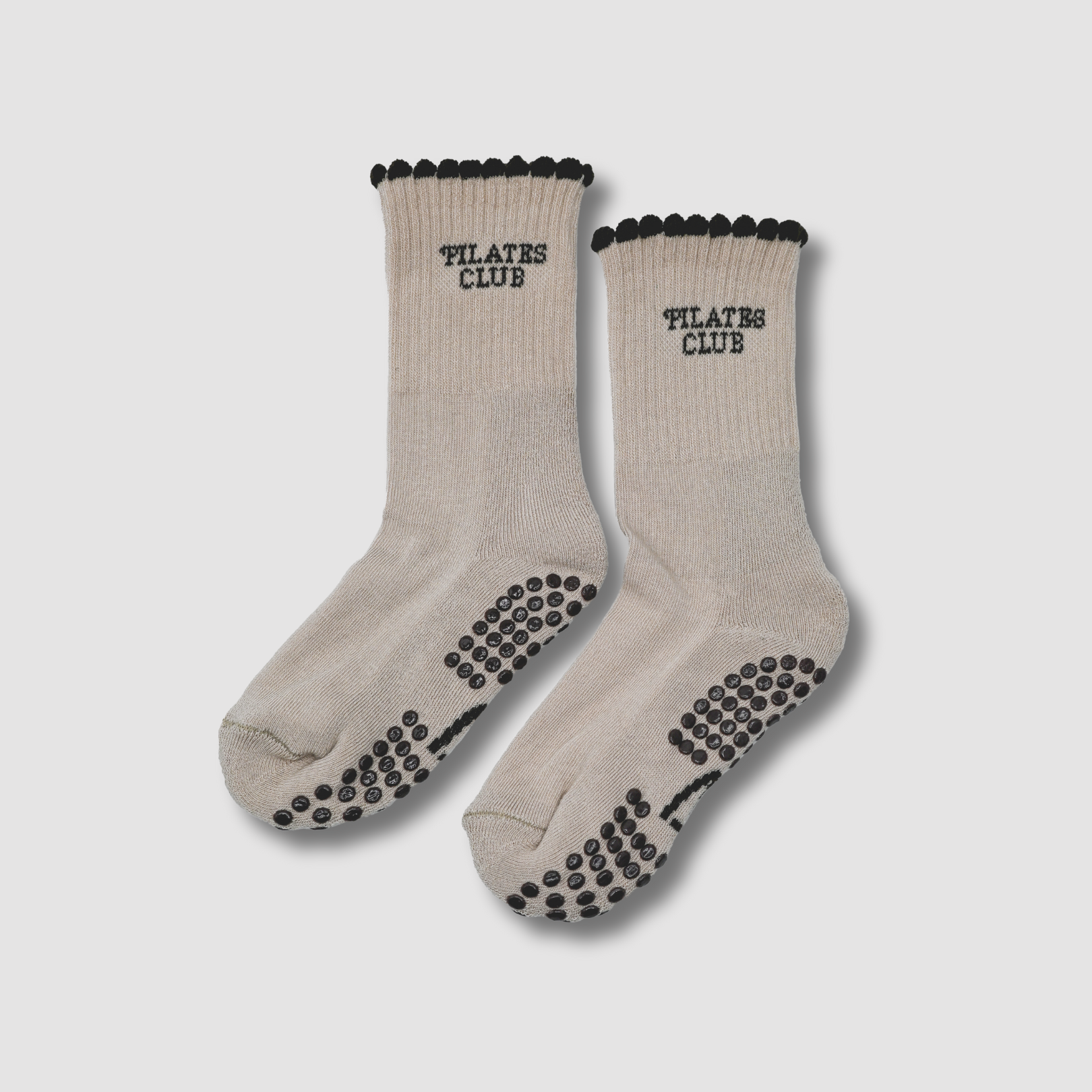 Pilates Club Grip Socks- Espresso