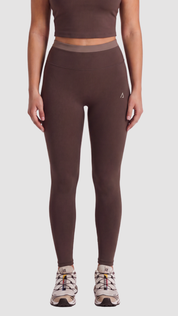 Freedom Contrast Leggings - Dark Brown