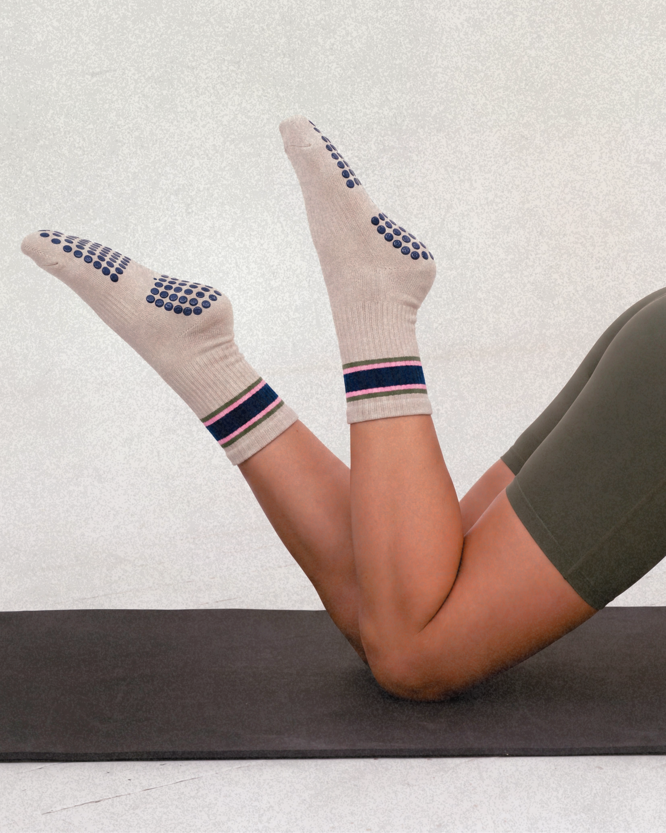 Stripe Grip Socks- Retro