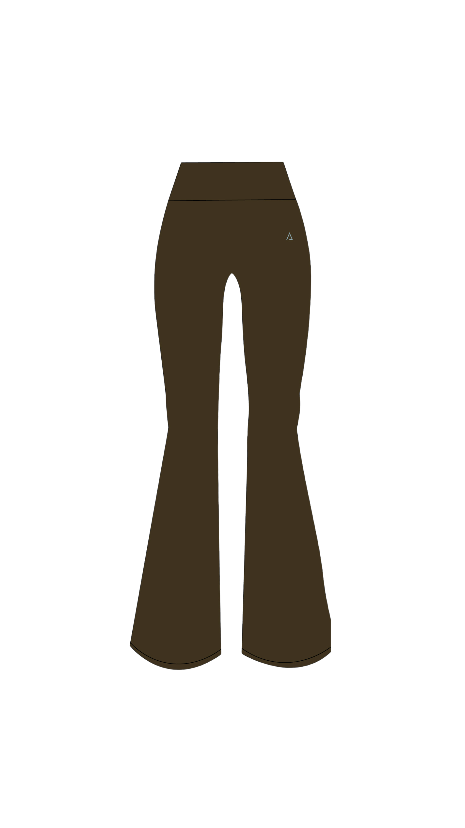 Leggings de basta ancha - Dark Brown