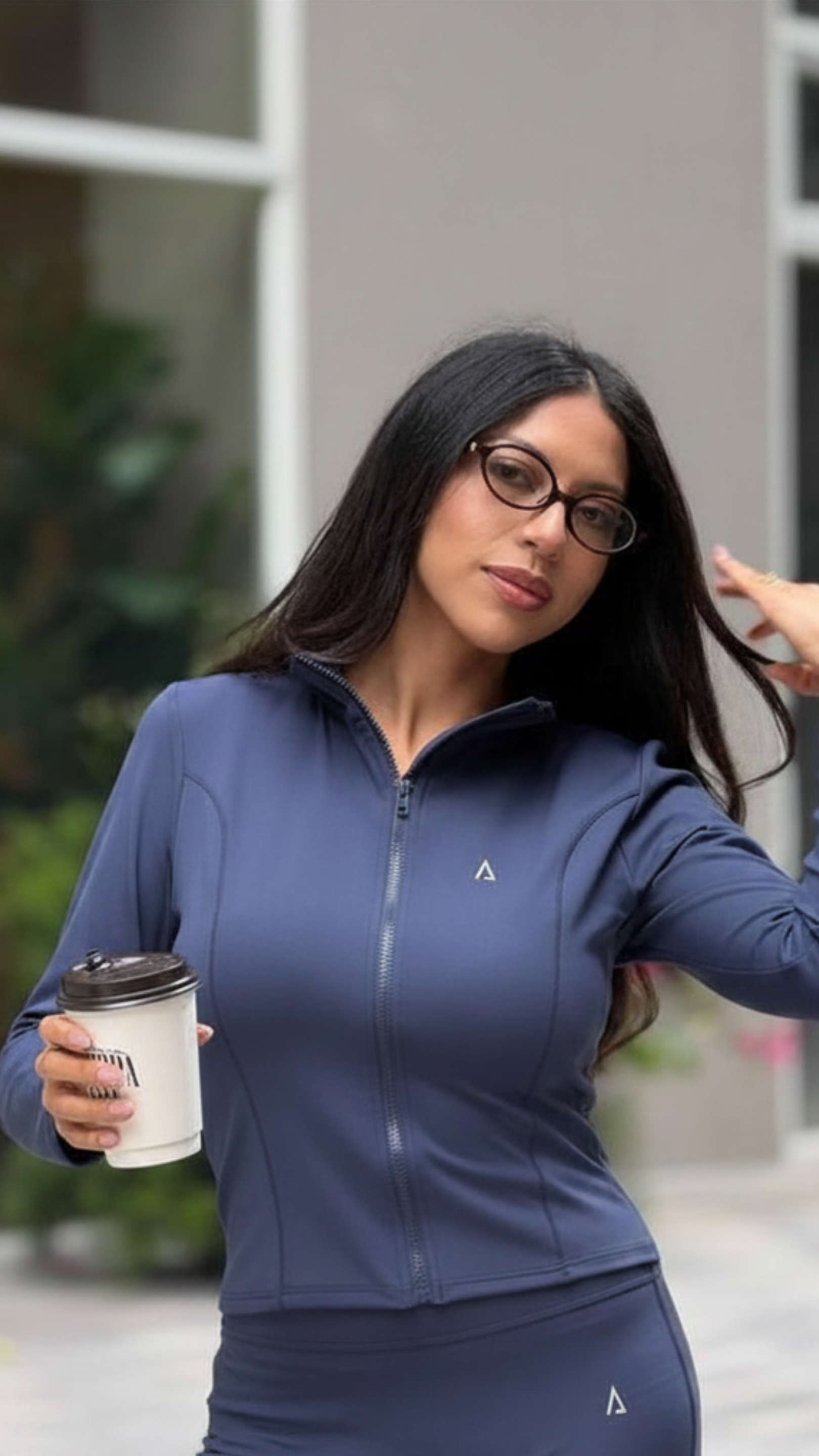 Sculpt Jacket- Navy Blue