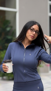 Sculpt Jacket- Navy Blue