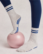 Stripe Grip Socks- Sailor