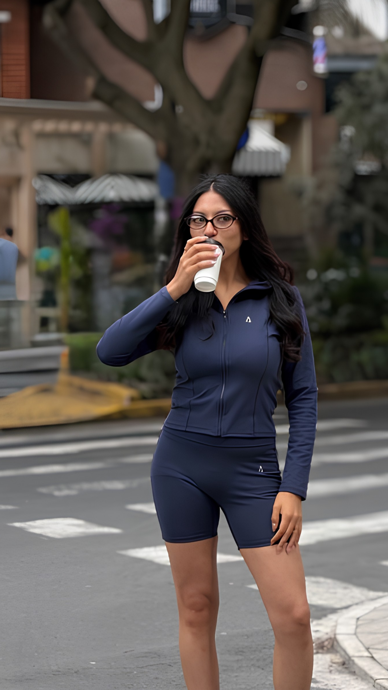 Sculpt Jacket- Navy Blue