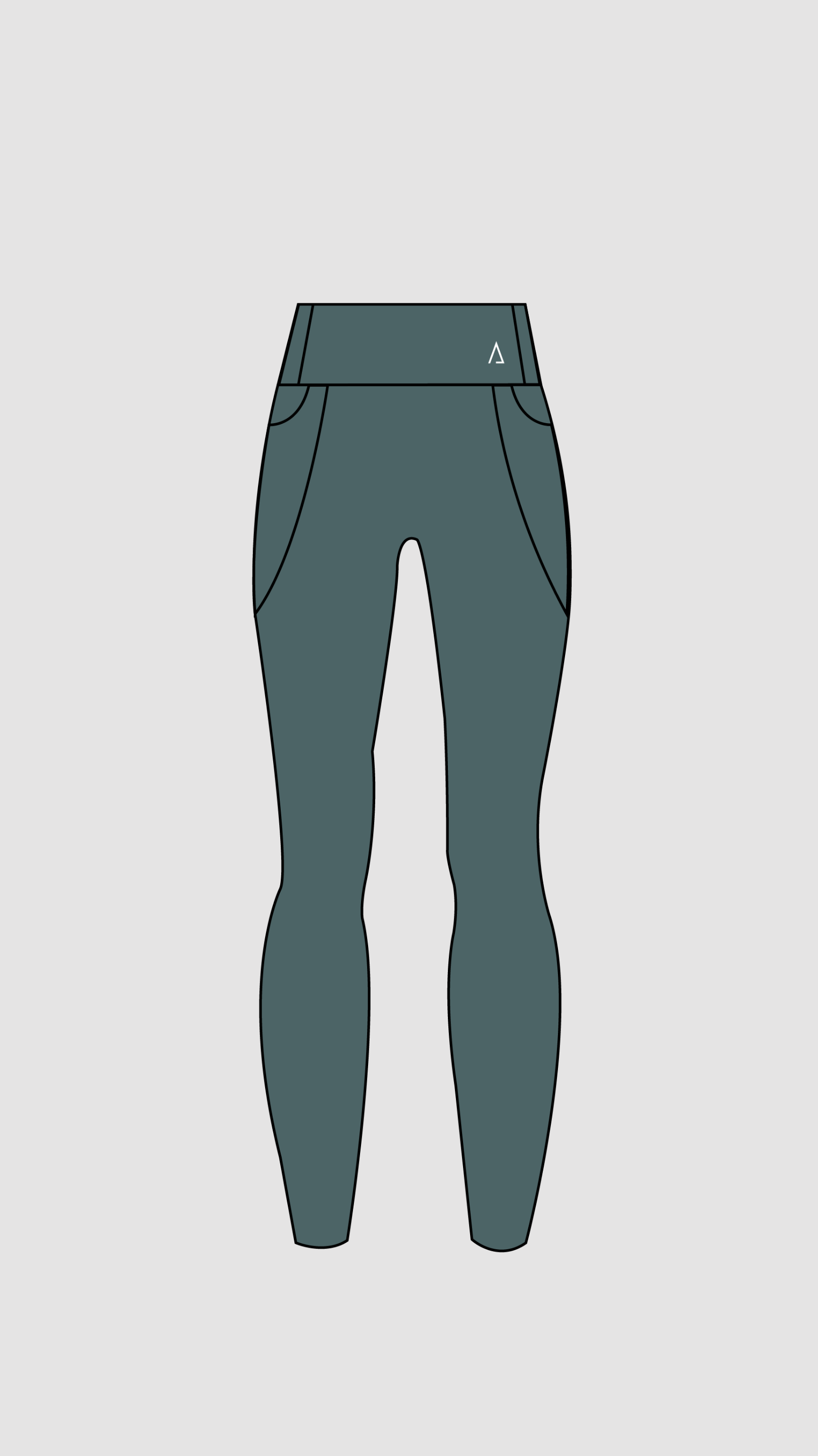 Dynamic Leggings con bolsillos laterales- Botanical Green