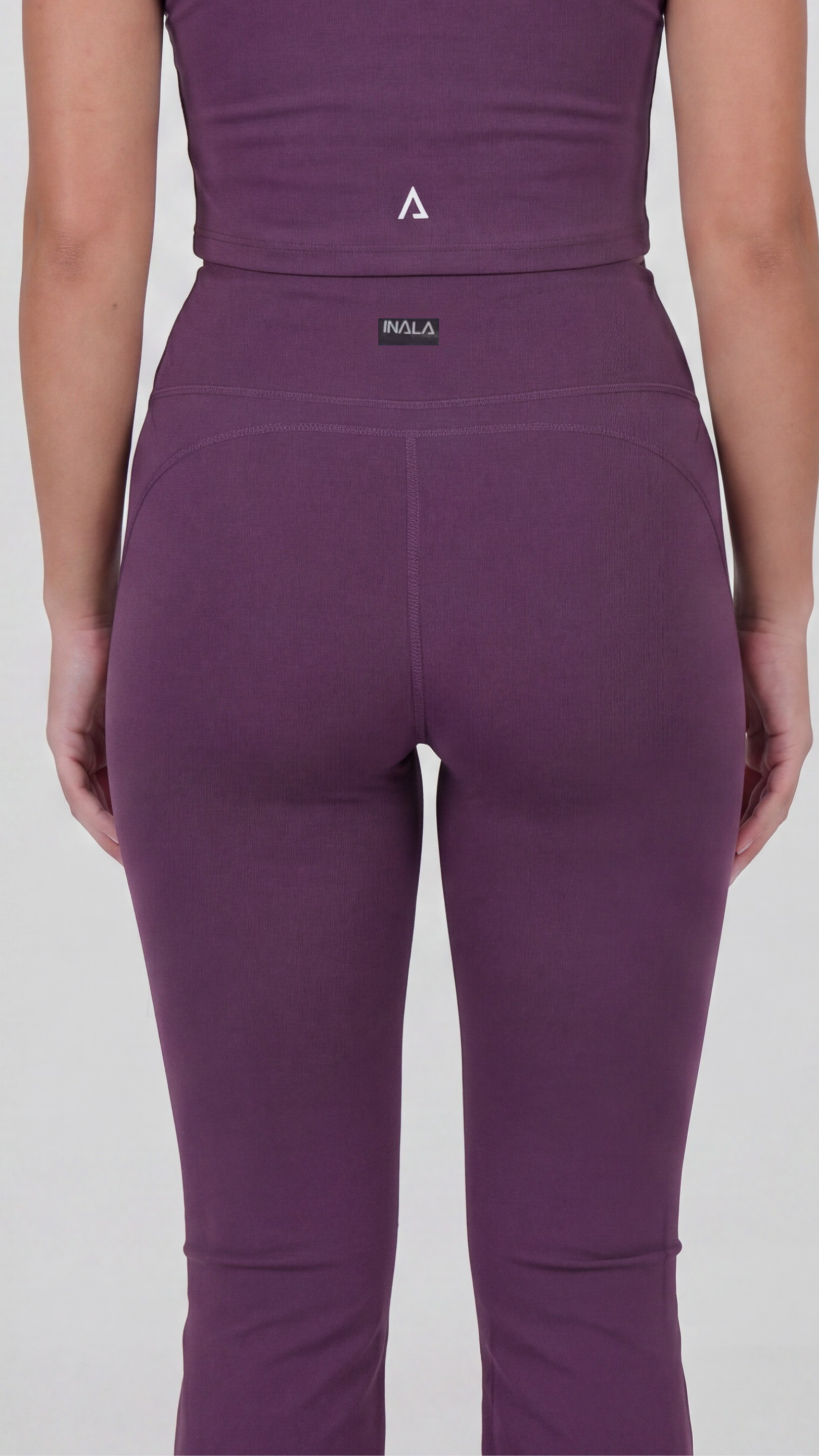 Leggings de basta ancha - Grape
