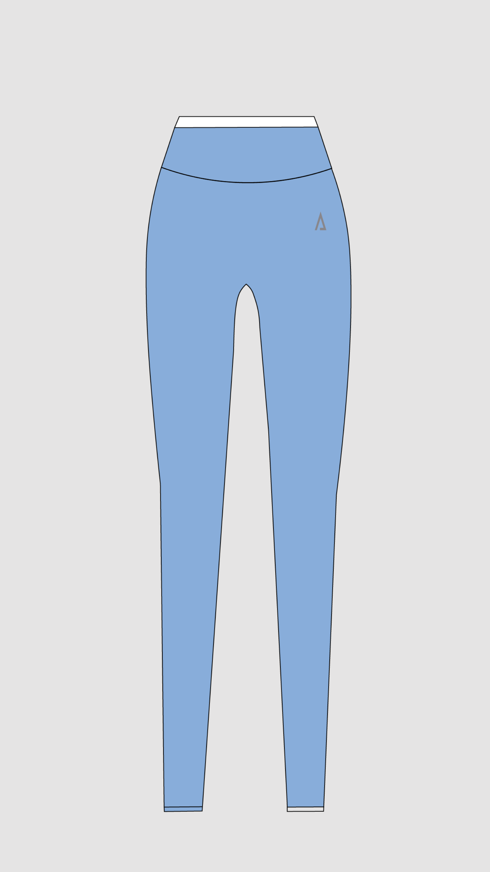 Freedom Contrast Leggings - Baby Blue