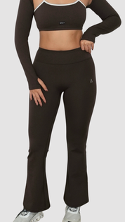 Leggings de basta ancha - Dark Brown