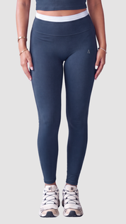 Freedom Contrast Leggings - Navy Blue
