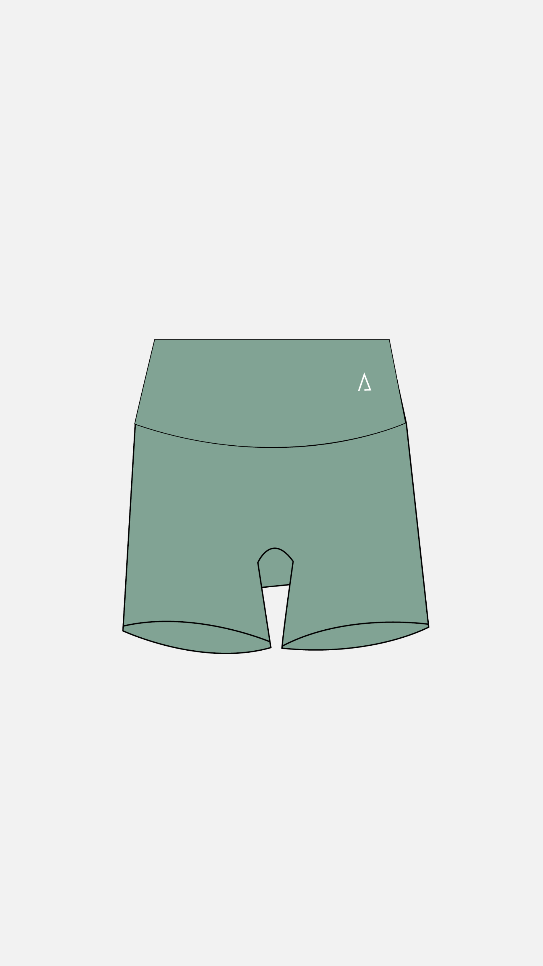 Pocket Shorts de cintura alta-Pastel Green