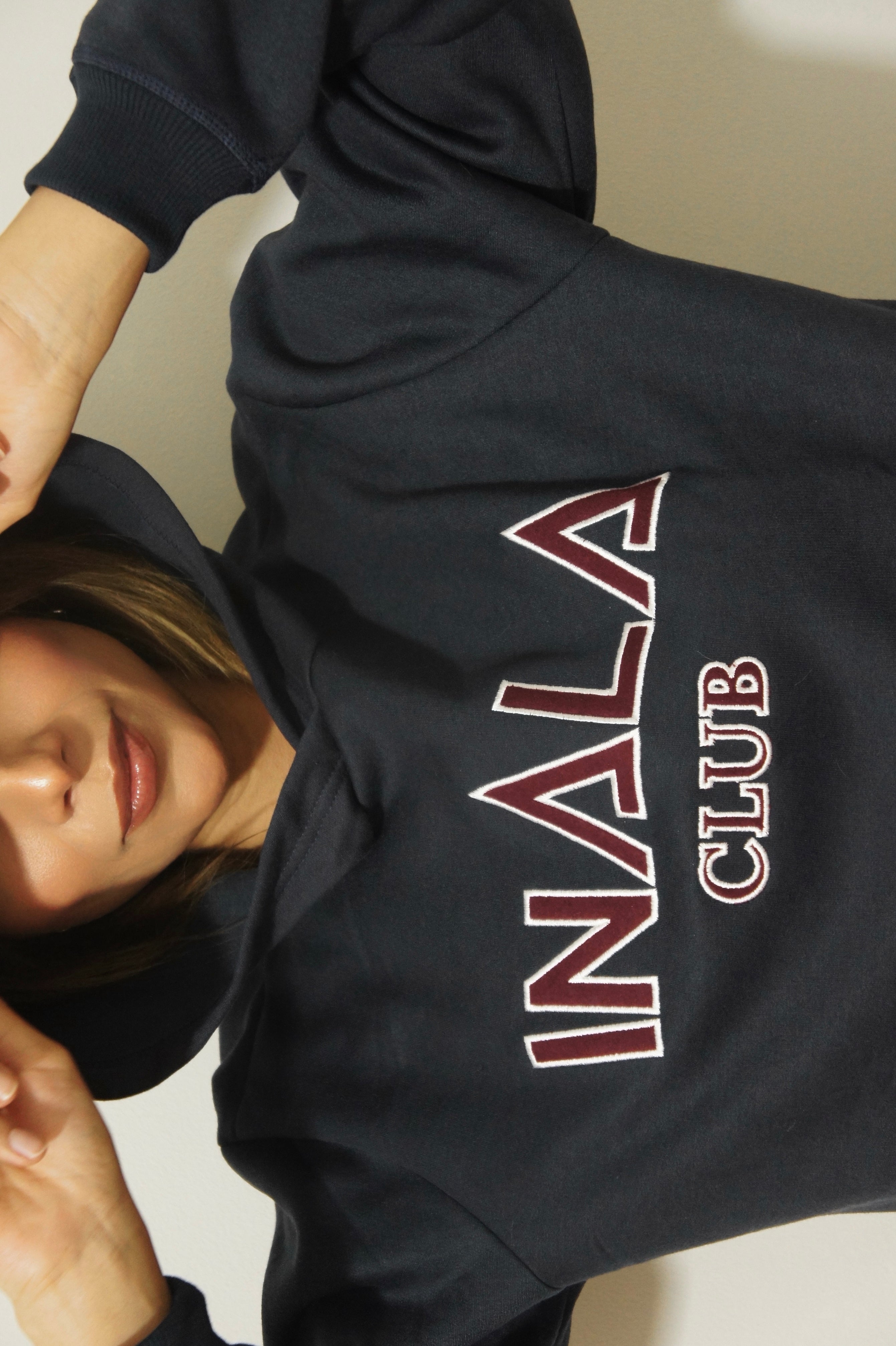 INALA Varsity Hoodie-Navy Blue