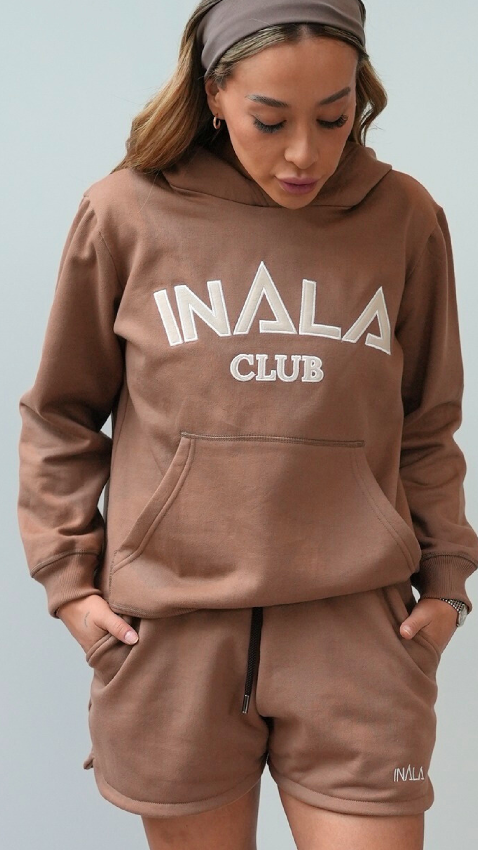 INALA Varsity Hoodie-Cinammon