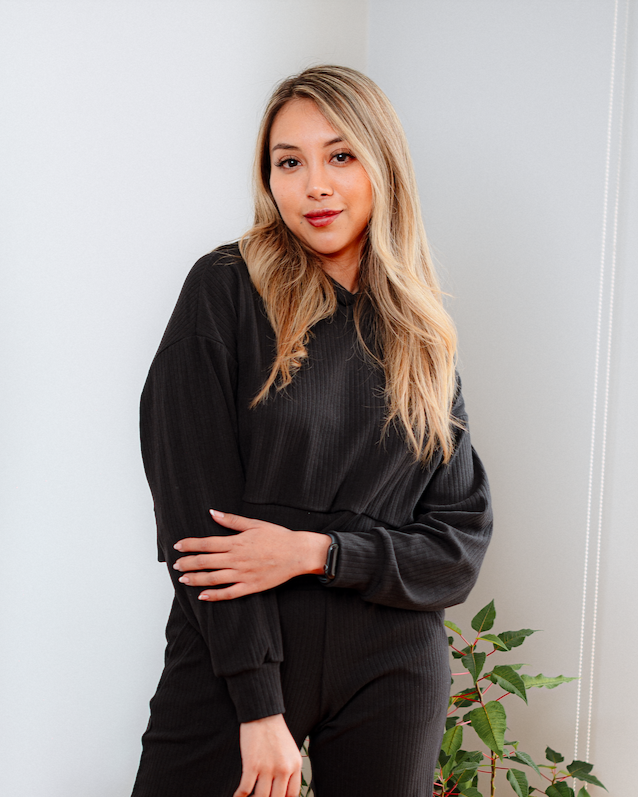 Crop Hoodie-Black