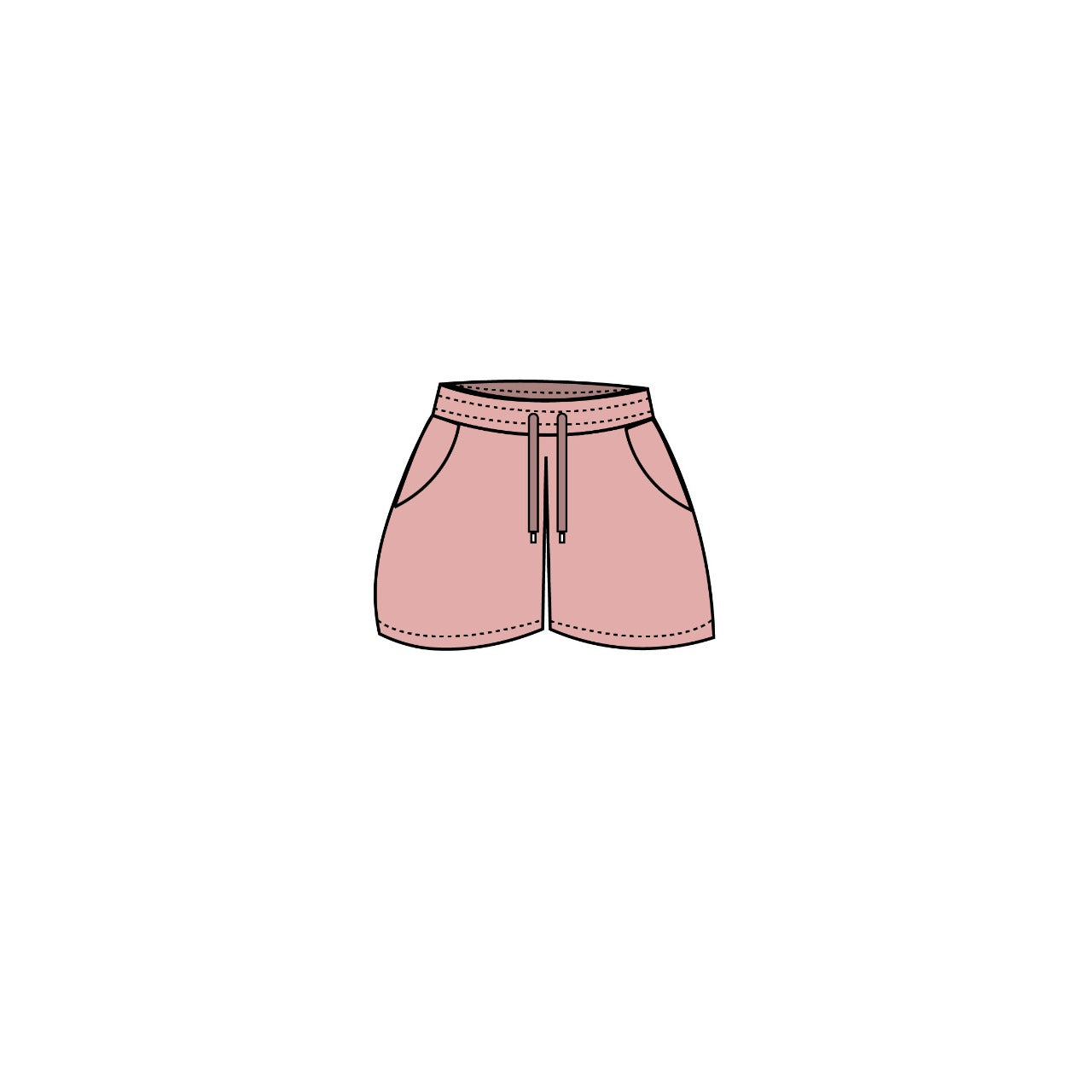 Cozy Sweat Shorts- Pink