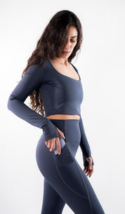 Flow Leggings con bolsillos laterales- Storm