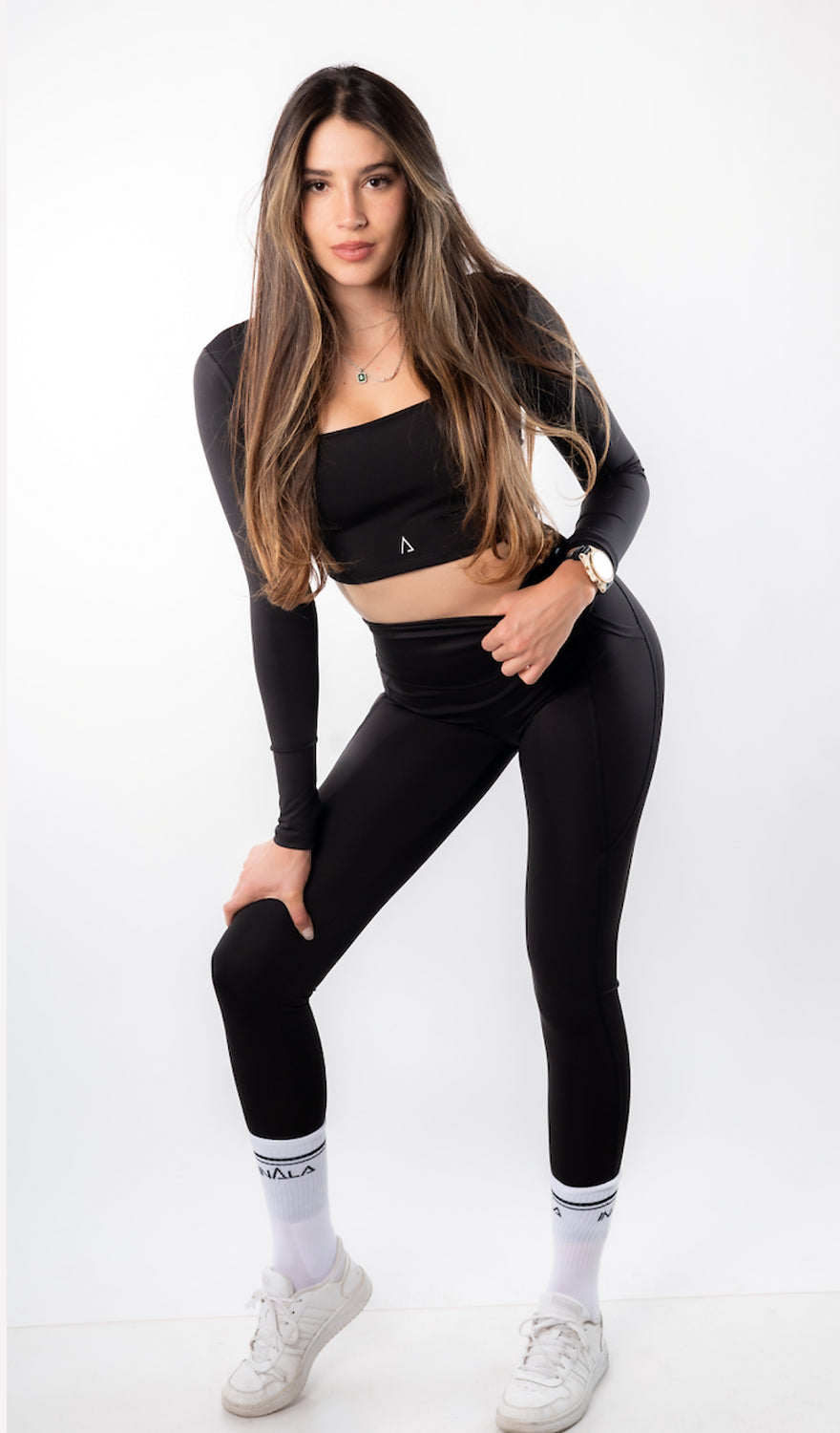 Flow Leggings con bolsillos laterales- Black