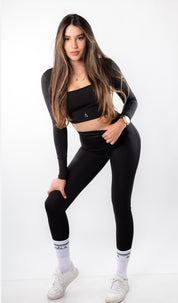 Flow Leggings con bolsillos laterales- Black